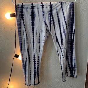 Tie dye crop leggings